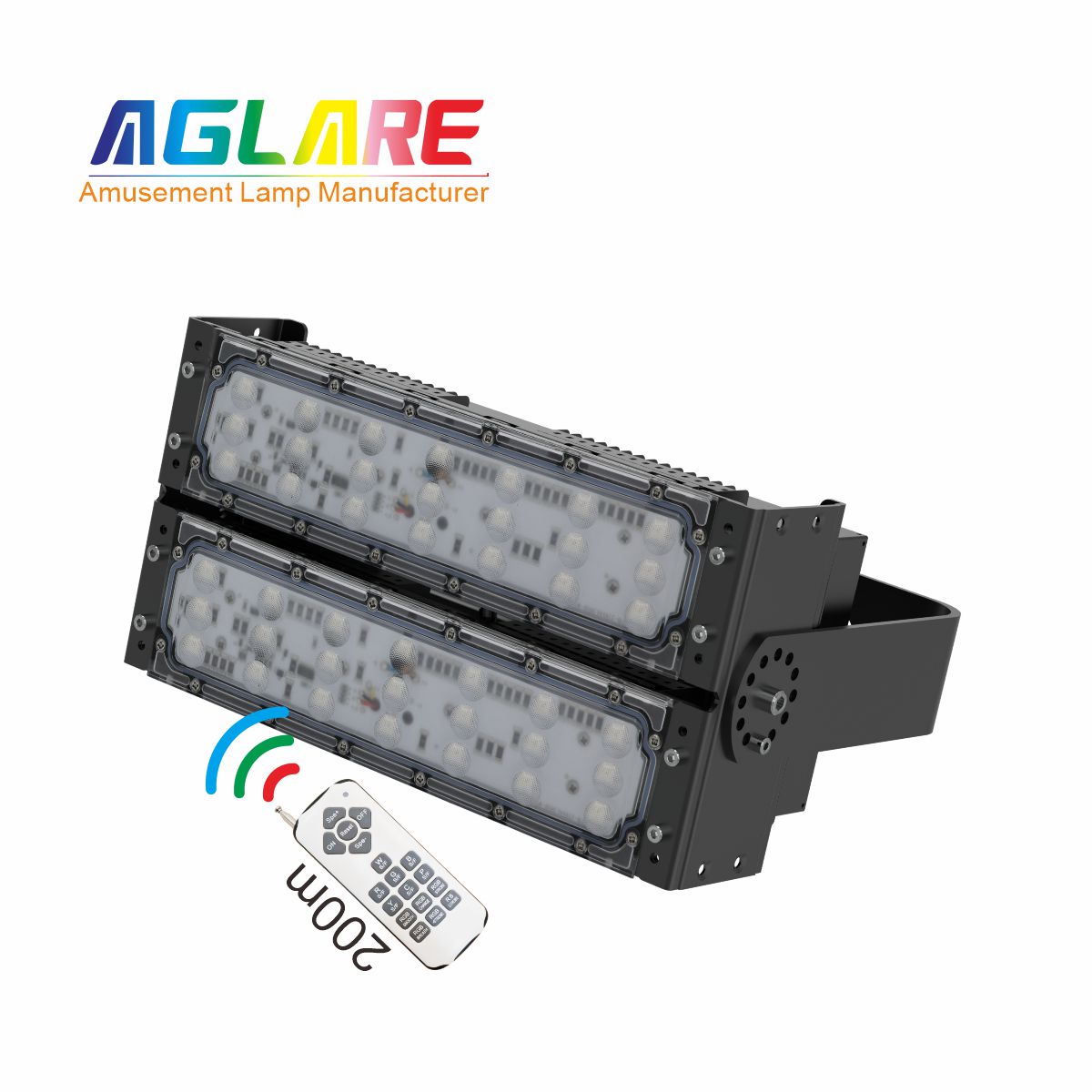 100W LED彩色泛光灯 RGB投光灯带？？？？仄